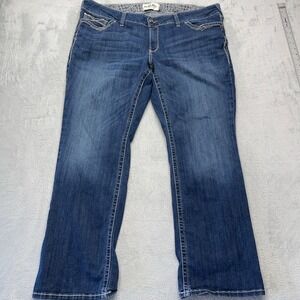 Ariat Real Denim Women Plus 24WR Bootcut Cowboy Western Cut Jeans Festival Blue